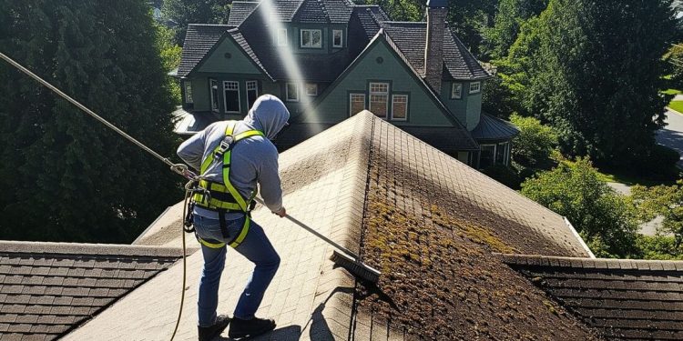 Removing Roof Moss Before It Destroys Your Shingles
