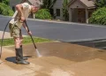Pressure Washing Concrete: Avoiding Tiger Stripes